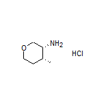 (3R,4R)-4-Methyltetrahydro-2H-pyran-3-amine Hydrochloride
