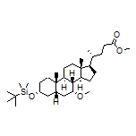 Methyl (R)-4-[(3R,5R,7R,8R,9S,10S,13R,14S,17R)-3-[(tert-butyldimethylsilyl)oxy]-7-methoxy-10,13-dimethylhexadecahydro-1H-cyclopenta[a]phenanthren-17-yl]pentanoate