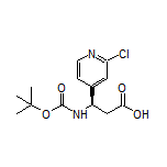 (R)-3-(Boc-amino)-3-(2-chloro-4-pyridyl)propanoic Acid