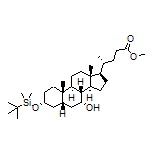 Methyl (R)-4-[(3R,5R,7R,8R,9S,10S,13R,14S,17R)-3-[(tert-Butyldimethylsilyl)oxy]-7-hydroxy-10,13-dimethylhexadecahydro-1H-cyclopenta[a]phenanthren-17-yl]pentanoate