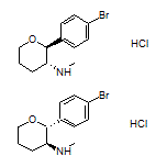 trans-2-(4-Bromophenyl)-N-methyltetrahydro-2H-pyran-3-amine Hydrochloride