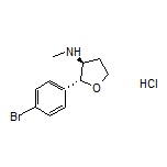 (2R,3S)-2-(4-Bromophenyl)-N-methyltetrahydrofuran-3-amine Hydrochloride