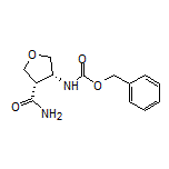 (3R,4S)-3-(Cbz-amino)tetrahydrofuran-4-carboxamide