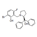 (S)-6-Bromo-3-fluoro-2-[[2-(hydroxydiphenylmethyl)pyrrolidin-1-yl]methyl]phenol