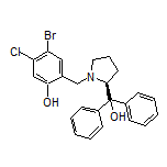 (S)-4-Bromo-5-chloro-2-[[2-(hydroxydiphenylmethyl)pyrrolidin-1-yl]methyl]phenol