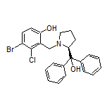 (S)-4-Bromo-3-chloro-2-[[2-(hydroxydiphenylmethyl)pyrrolidin-1-yl]methyl]phenol