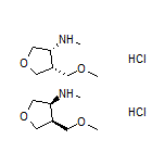 cis-4-(Methoxymethyl)-N-methyltetrahydrofuran-3-amine Hydrochloride