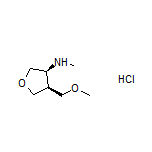 (3S,4S)-4-(Methoxymethyl)-N-methyltetrahydrofuran-3-amine Hydrochloride