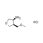 (3S,4S)-4-(Methoxymethyl)tetrahydrofuran-3-amine Hydrochloride