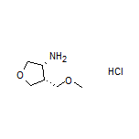 (3R,4R)-4-(Methoxymethyl)tetrahydrofuran-3-amine Hydrochloride
