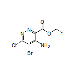 Ethyl 4-Amino-5-bromo-6-chloropyridazine-3-carboxylate