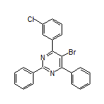 5-Bromo-4-(3-chlorophenyl)-2,6-diphenylpyrimidine