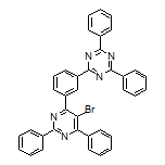 2-[3-(5-Bromo-2,6-diphenylpyrimidin-4-yl)phenyl]-4,6-diphenyl-1,3,5-triazine