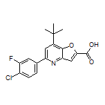7-(tert-Butyl)-5-(4-chloro-3-fluorophenyl)furo[3,2-b]pyridine-2-carboxylic Acid