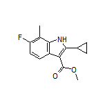 Methyl 2-Cyclopropyl-6-fluoro-7-methyl-1H-indole-3-carboxylate