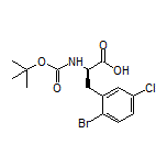 (R)-3-(2-Bromo-5-chlorophenyl)-2-(Boc-amino)propanoic Acid