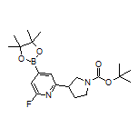 2-(1-Boc-pyrrolidin-3-yl)-6-fluoropyridine-4-boronic Acid Pinacol Ester
