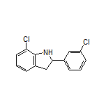 7-Chloro-2-(3-chlorophenyl)indoline