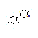 6-(Perfluorophenyl)morpholin-3-one