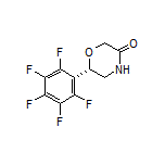 (S)-6-(Perfluorophenyl)morpholin-3-one