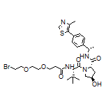 (2S,4R)-1-[(S)-2-[3-[2-(2-Bromoethoxy)ethoxy]propanamido]-3,3-dimethylbutanoyl]-4-hydroxy-N-[(S)-1-[4-(4-methylthiazol-5-yl)phenyl]ethyl]pyrrolidine-2-carboxamide