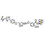 2-Hydroxy-5-[2-[[2-hydroxy-3-[4-[1-methyl-4-(trifluoromethyl)-1H-imidazol-2-yl]phenoxy]propyl]amino]ethoxy]benzamide Dihydrochloride