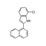7-Chloro-2-(naphthalen-1-yl)-1H-indole