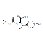 (2R,3R)-1-Boc-3-(4-chlorophenyl)pyrrolidine-2-carboxylic Acid