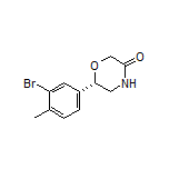 (S)-6-(3-Bromo-4-methylphenyl)morpholin-3-one