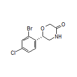 (S)-6-(2-Bromo-4-chlorophenyl)morpholin-3-one