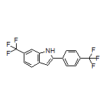 6-(Trifluoromethyl)-2-[4-(trifluoromethyl)phenyl]-1H-indole