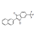 2-(Naphthalen-2-yl)-3-oxo-6-(trifluoromethyl)-3H-indole 1-Oxide