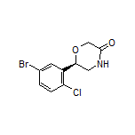 (R)-6-(5-Bromo-2-chlorophenyl)morpholin-3-one