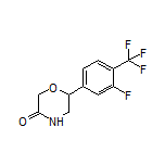 6-[3-Fluoro-4-(trifluoromethyl)phenyl]morpholin-3-one