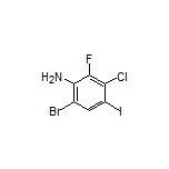 6-Bromo-3-chloro-2-fluoro-4-iodoaniline