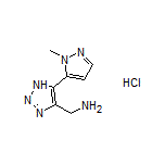 (5-(1-Methyl-1H-pyrazol-5-yl)-1H-1,2,3-triazol-4-yl)methanamine Hydrochloride