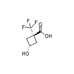 (1S,3S)-rel-3-Hydroxy-1-(trifluoromethyl)cyclobutanecarboxylic Acid
