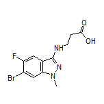 3-[(6-Bromo-5-fluoro-1-methyl-1H-indazol-3-yl)amino]propanoic Acid