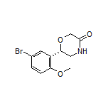 (S)-6-(5-Bromo-2-methoxyphenyl)morpholin-3-one