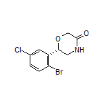 (S)-6-(2-Bromo-5-chlorophenyl)morpholin-3-one