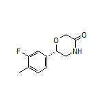 (S)-6-(3-Fluoro-4-methylphenyl)morpholin-3-one