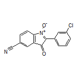 2-(3-Chlorophenyl)-5-cyano-3-oxo-3H-indole 1-Oxide