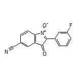 5-Cyano-2-(3-fluorophenyl)-3-oxo-3H-indole 1-Oxide