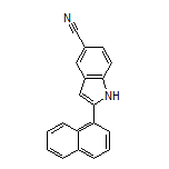 2-(Naphthalen-1-yl)-1H-indole-5-carbonitrile