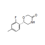 (S)-6-(2-Fluoro-4-methylphenyl)morpholin-3-one