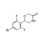 6-(4-Bromo-2,6-difluorophenyl)morpholin-3-one