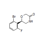 (R)-6-(2-Bromo-6-fluorophenyl)morpholin-3-one