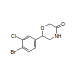 6-(4-Bromo-3-chlorophenyl)morpholin-3-one