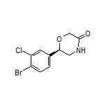 (R)-6-(4-Bromo-3-chlorophenyl)morpholin-3-one