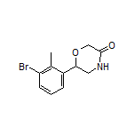 6-(3-Bromo-2-methylphenyl)morpholin-3-one